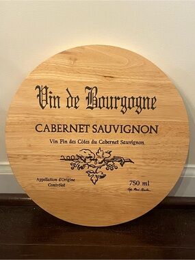 Thirstystone Wine Cask Cheese Board Vin de Bourgogne Cabernet Sauvignon